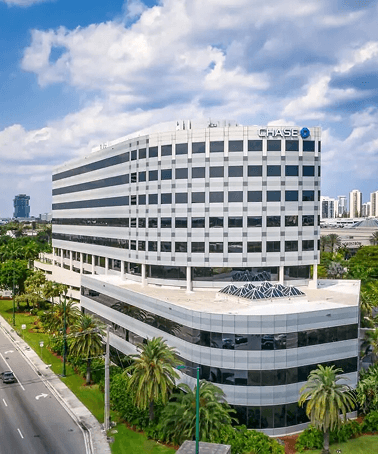 The Aventura building that houses Wimpole Miami