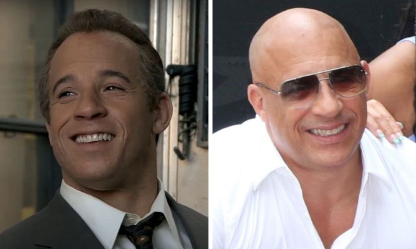 Vin Diesel with hair vs Vin Diesel bald