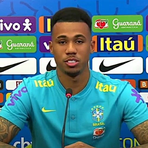 Young Gabriel Magalh&atilde;es when he played for Brazilian club Ava&iacute; FC