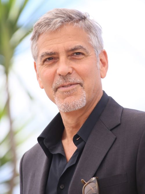 George Clooney&rsquo;s hairstyle includes a light textured fringe