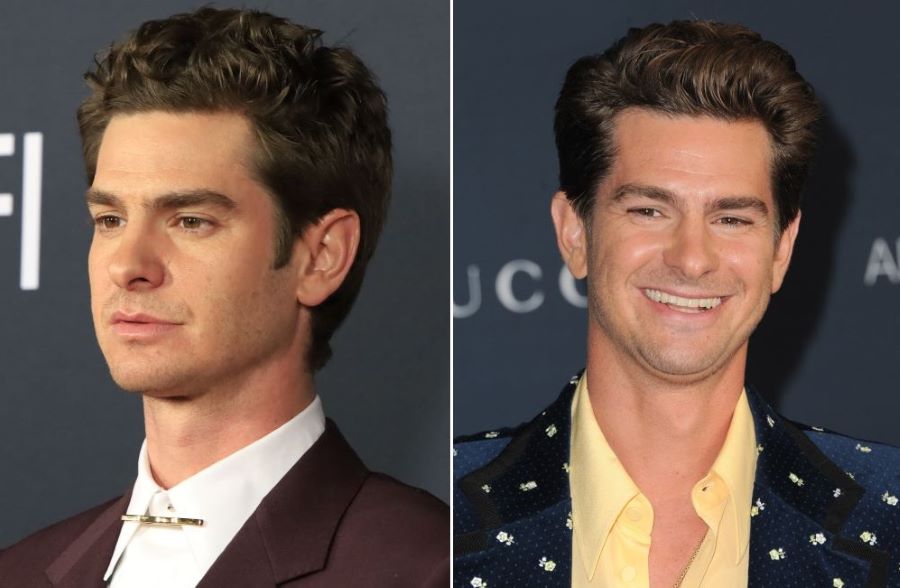 Andrew Garfield&rsquo;s straight hairline in 2021 & 2022