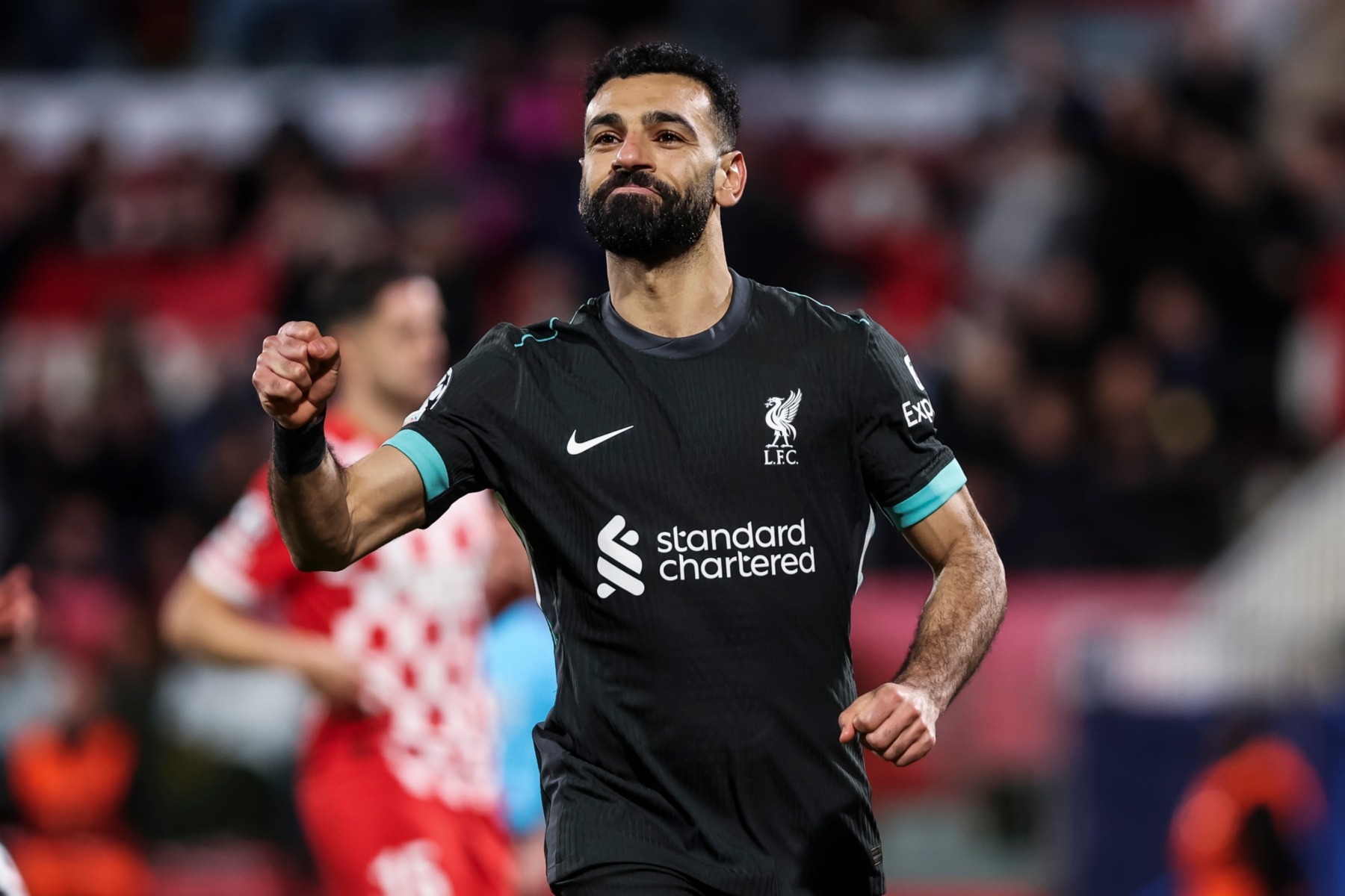 Mo Salah&rsquo;s hairline in December 2024