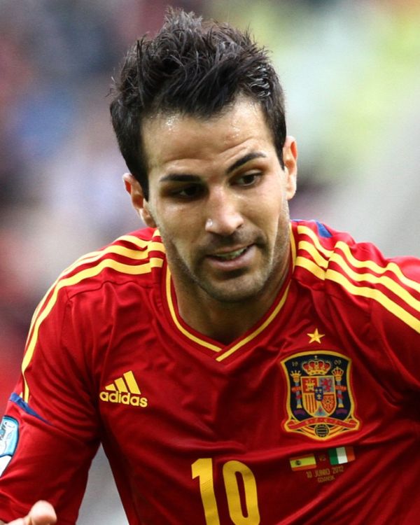 Cesc F&agrave;bregas hair in 2012