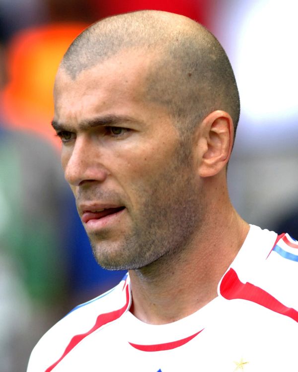 Zidane&rsquo;s hair in 2006