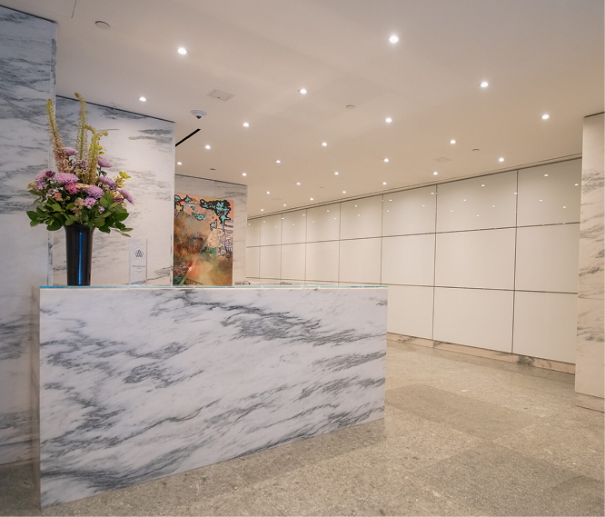 New York lobby Wimpole Clinic